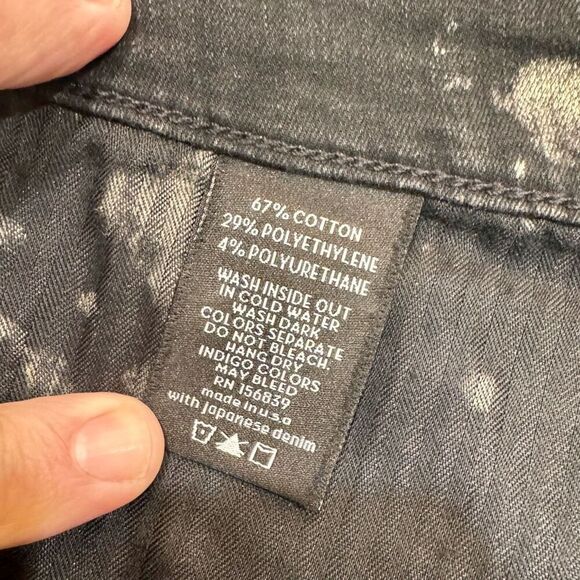 Monfrere Grayson Pants in Topanga Wash. black/cream. Size 38. - Picture 9 of 10